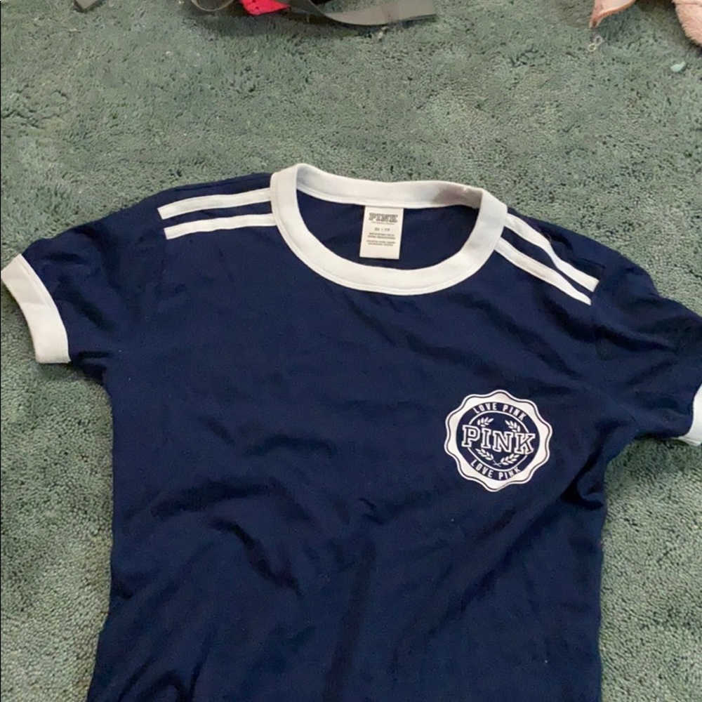 victoria’s secret pink ringer tee
